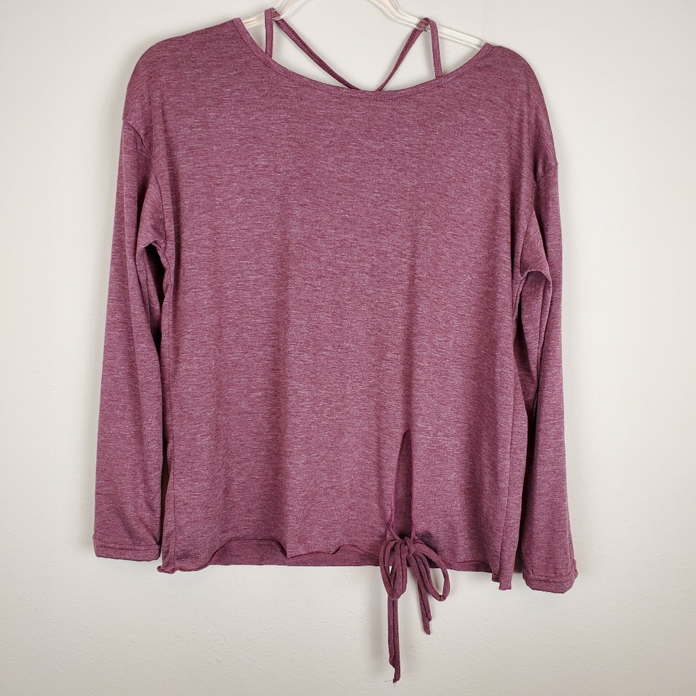 Burgundy Boutique Long Sleeve Shirt
